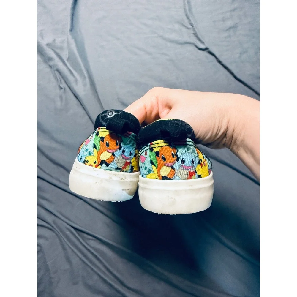 Ground Up‎ Size 4 Youth Kids Pokémon Slip On Canvas Sneakers Shoes Pikachu